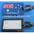 silicone/rubber ID tag custom flag travel luggage strap